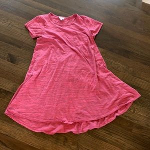 LuLaRoe Pink Carly Dress XXS EUC